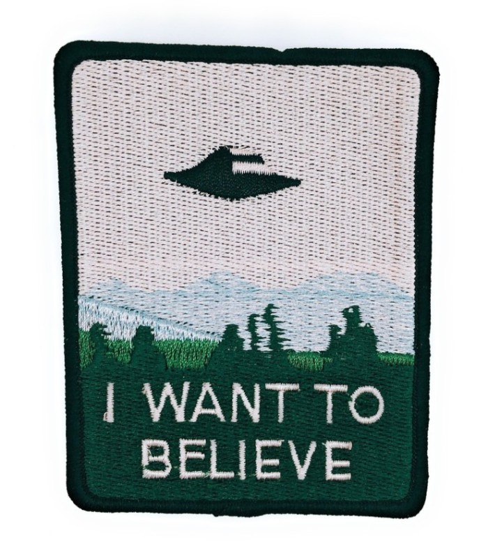 Parche Termoadhesivo I Want To Believe 9cm