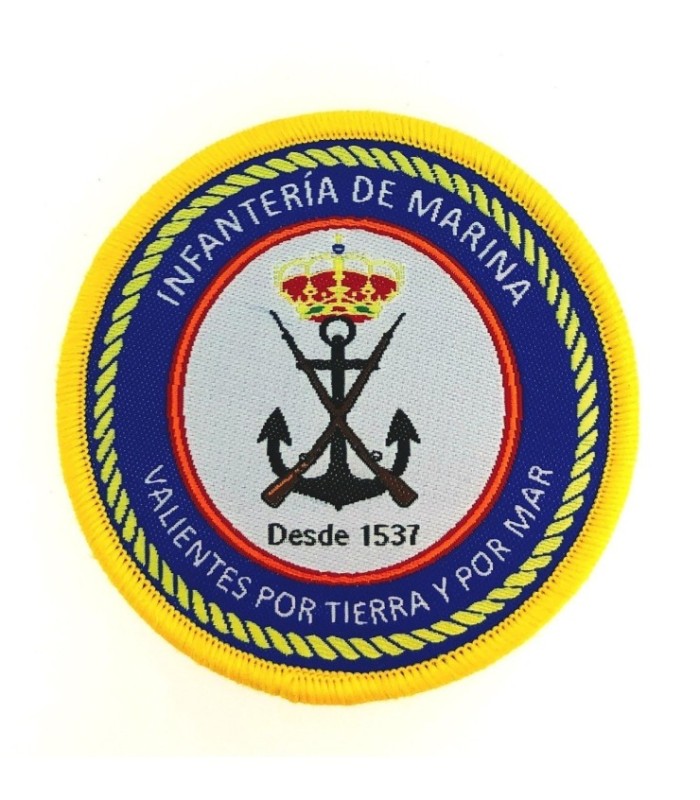 Parche Termoadhesivo Infantería de Marina, Valientes por Tierra y por Mar 6 cm