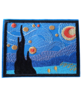 Parche Termoadhesivo La Noche Estrellada Van Gogh 9,5x7cm