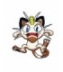 Parche Termoadhesivo Meowth Pokemon 6x6 cm
