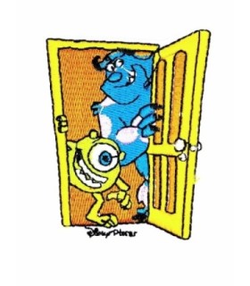 Parche Termoadhesivo Mike y Sulley 7,5x7cm