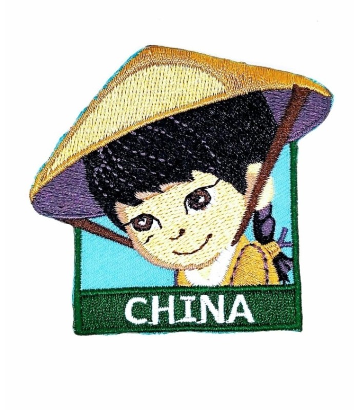 Parche Termoadhesivo Muñeca china 6x5,5 cm