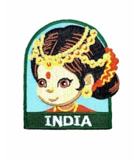 Parche Termoadhesivo Muñeca hindú 6x5,5 cm