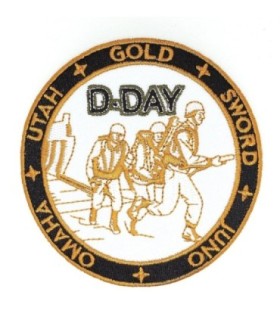 Parche Termoadhesivo Normandia Día D 9 cm