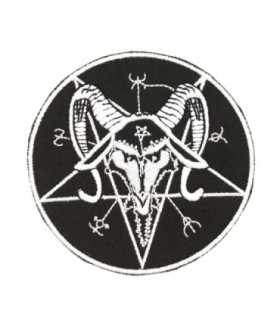 Parche Termoadhesivo Pentagrama Invertido 7,5cm