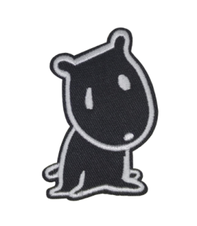 Parche Termoadhesivo Perro Comic Stile Black 7x4,5 cm