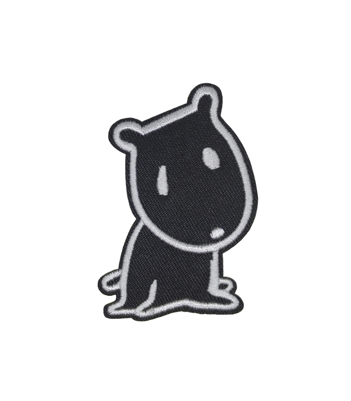 Parche Termoadhesivo Perro Comic Stile Black 7x4,5 cm