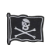 Parche Termoadhesivo Pirata Flag 7x6 cm