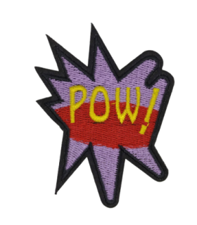 Parche Termoadhesivo POW! 8x6 cm