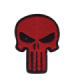 Parche Termoadhesivo Punisher Red 5,5x4 cm
