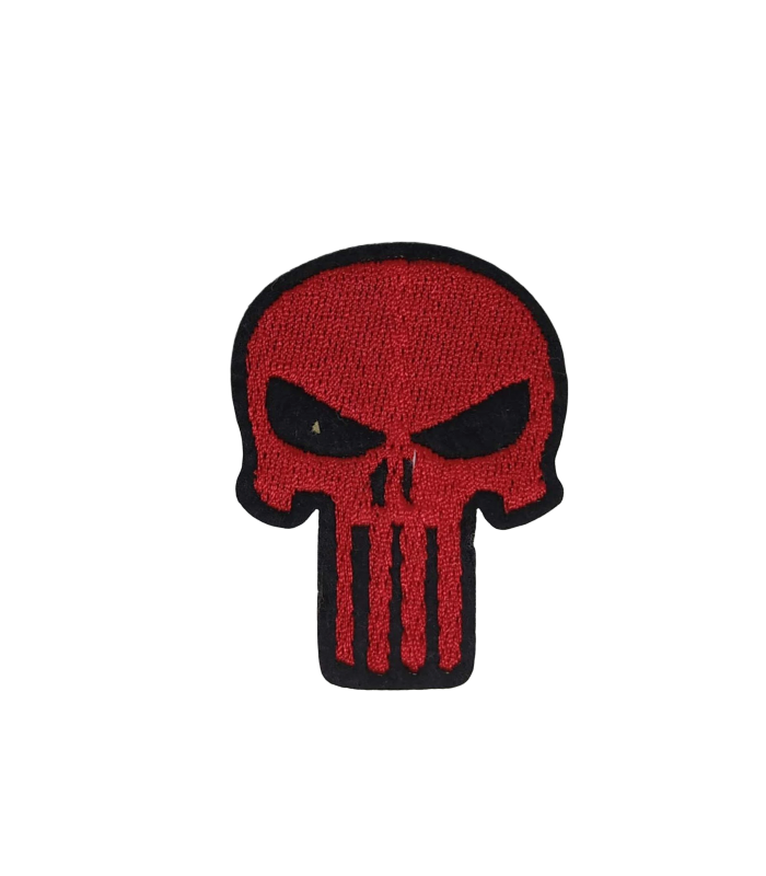 Parche Termoadhesivo Punisher Red 5,5x4 cm
