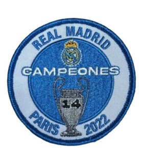 Parche termoadhesivo Real Madrid Campeones Champions League Paris 2022