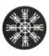 Parche Termoadhesivo Símbolo de Protección Vikingo Aegishjalmur 9 Cm
