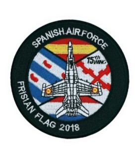 Parche Termoadhesivo Spanish Air Force Frisian Flag 2018 9cm