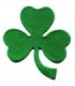 Parche Termoadhesivo Trébol de 3 Hojas 8cm