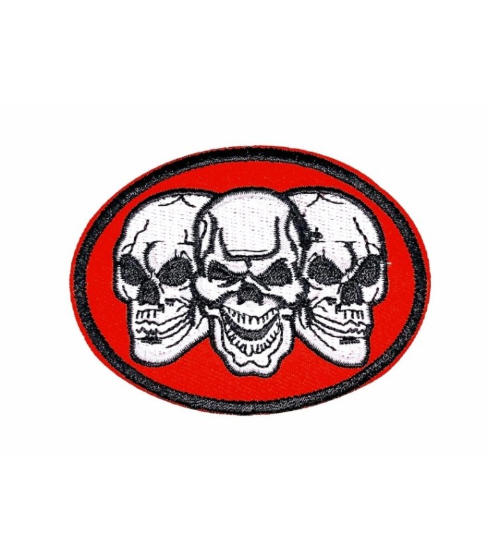 Parche Termoadhesivo Tres Calaveras 7,5x6 cm