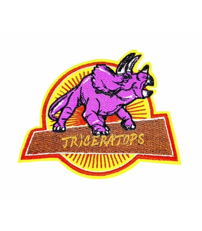 Parche Termoadhesivo Triceratops 9,5x7cm