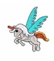 Parche Termoadhesivo Unicornio alado 7x6,5 cm