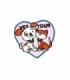 Parche Termoadhesivo Veterinario love 5x4 cm