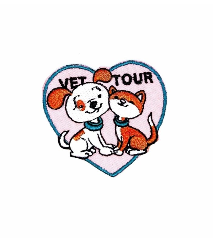 Parche Termoadhesivo Veterinario love 5x4 cm