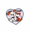 Parche Termoadhesivo Veterinario love 5x4 cm