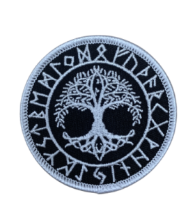 Parche Yggdrasil Futhark Arbol de la Vida 7 cm Termoadhesivo