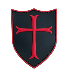 Parches Hook And loop de Escudos Templarios - Varios Tamaños y Colores