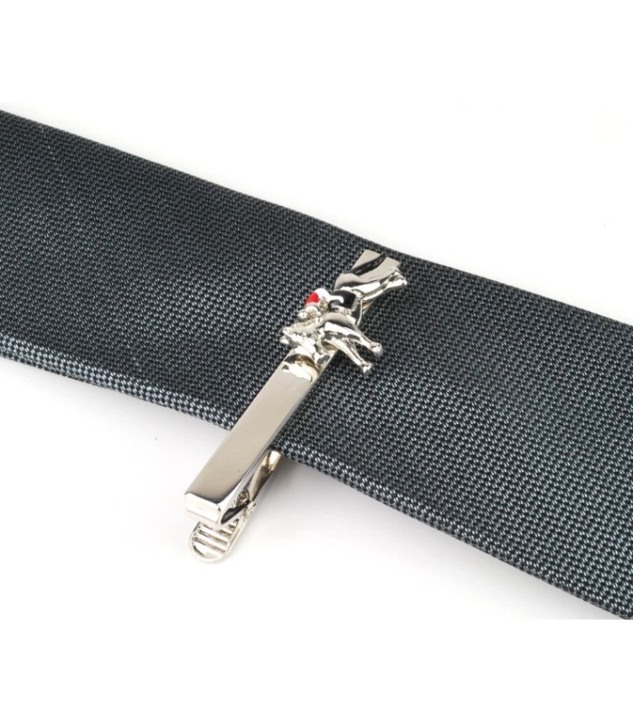 Pasador de corbata Caballo y Jinete de Carreras