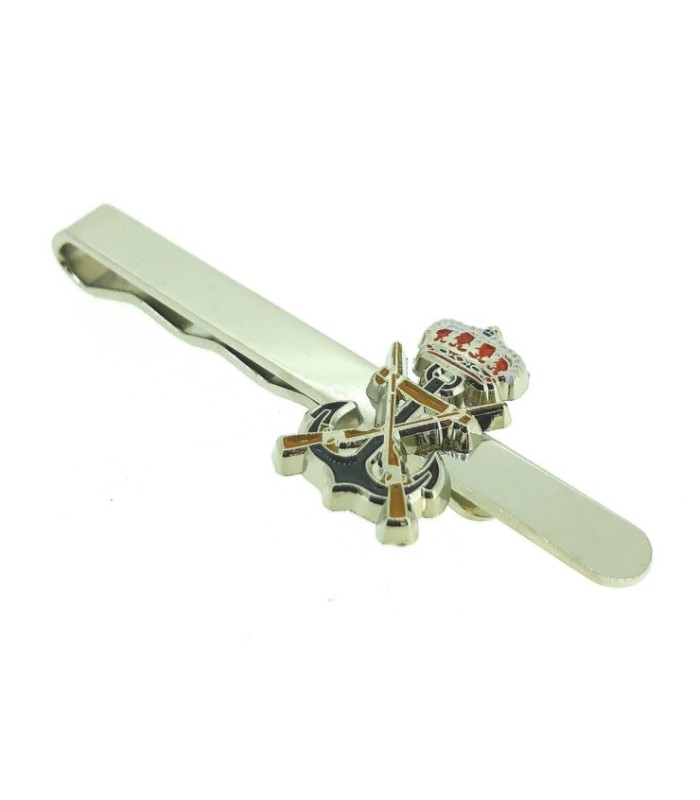 Pasador de Corbata del Emblema de Infantería de Marina Plateado