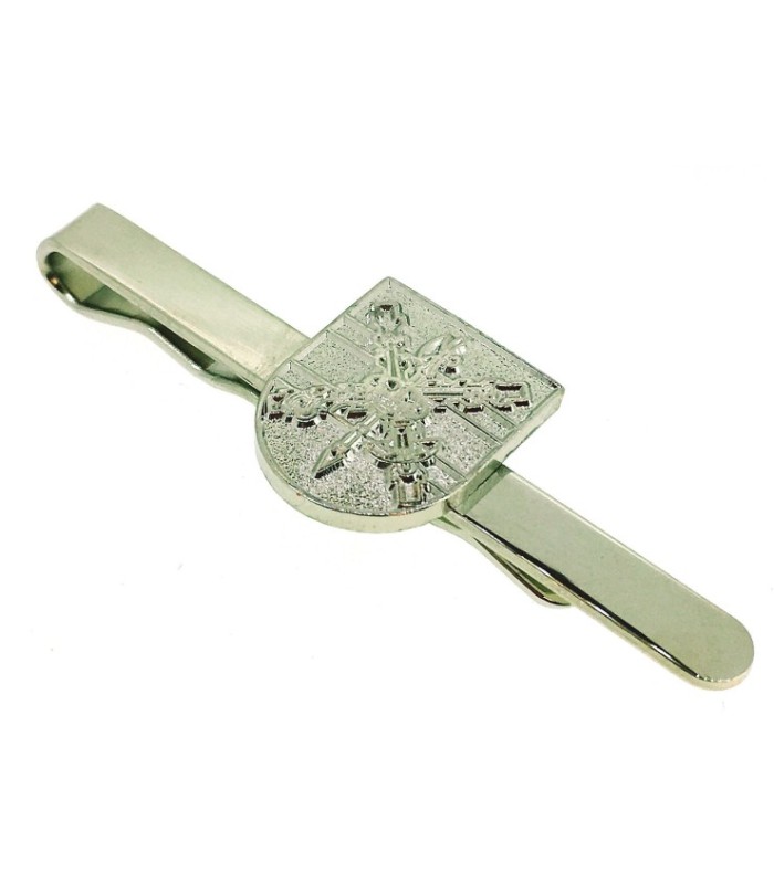 Pasador de Corbata Escudo de la Hermandad de la Legión Color Acero