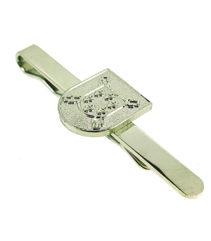 Pasador de Corbata Escudo del Tercio de Alejandro de Farnesio Cuarto de la Legión Color Acero