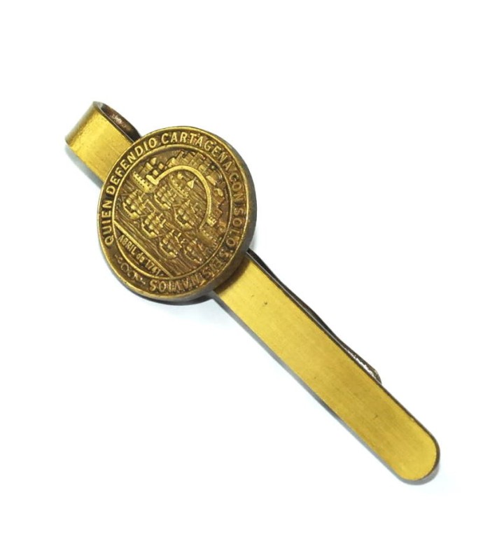 Pasador de Corbata Medalla de Blas de Lezo Homenaje Modelo Reverso