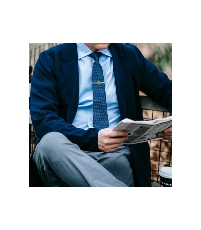 Pasador de Corbata Orden de Caballería Toison de Oro Dorado 2cm