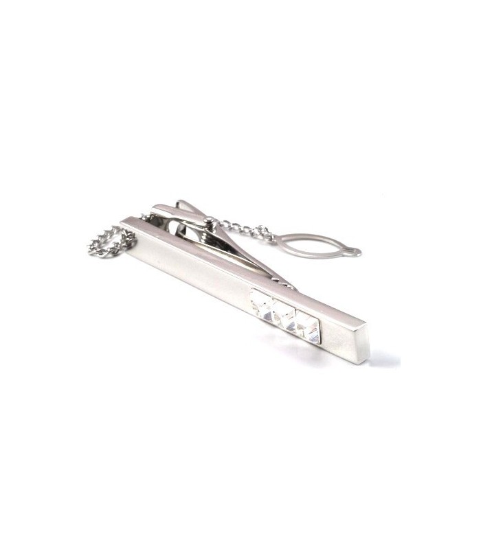 Pasador de Corbata Piedras Blancas II