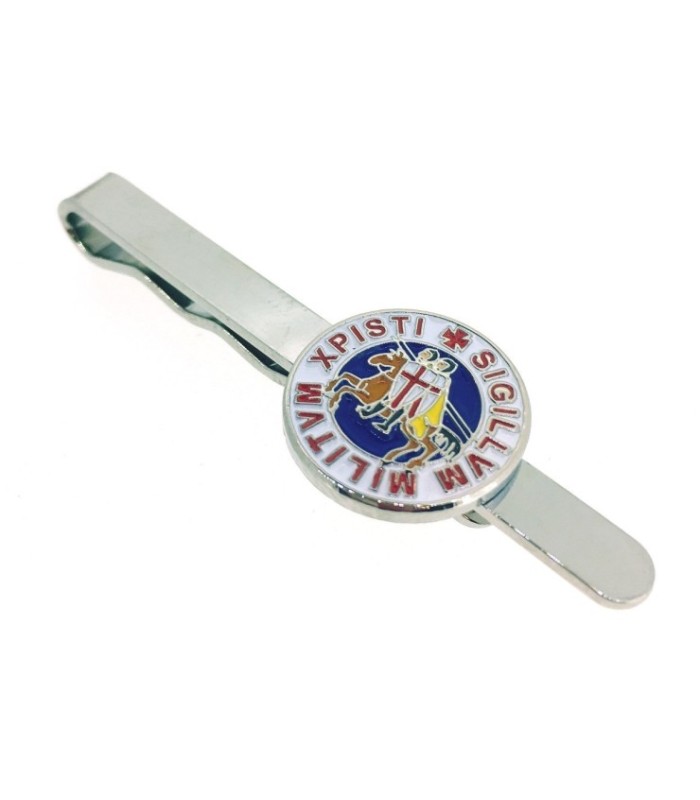 Pasador de Corbata Sello de los Caballeros Templarios Xpisti Sigillum Militum