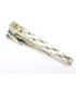 Pasador de Corbata Silver Tie Clip with Diagonal Lines and Crystals