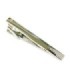 Pasador de Corbata Silver Tie Clip with Diagonal Stripe and Squares