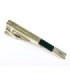 Pasador de Corbata Silver Tie Clip with Groove and Black Insert