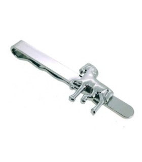 Pasadores de Corbata Caballo Plateado