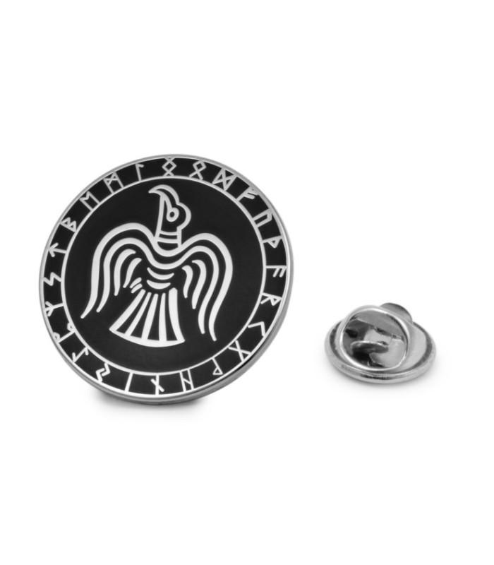 Pin Cuervo Raven Futhark 25mm