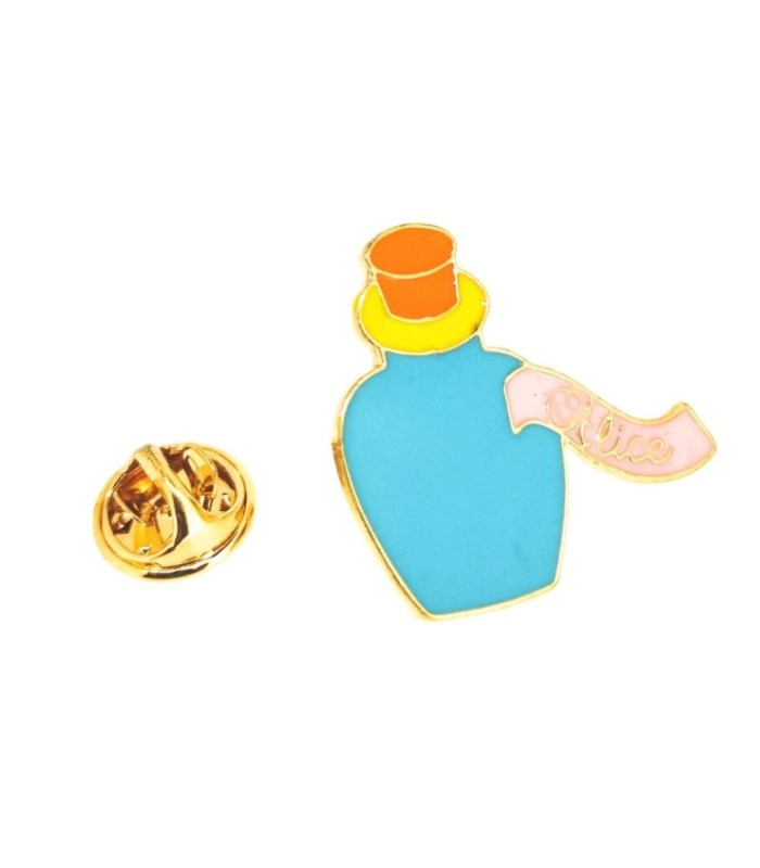 Pin de solapa Alicia en el Pais de las Maravillas Brebaje 29x26mm