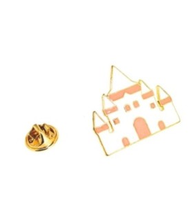 Pin de solapa Alicia en el Pais de las Maravillas Castillo Reino 30x25mm