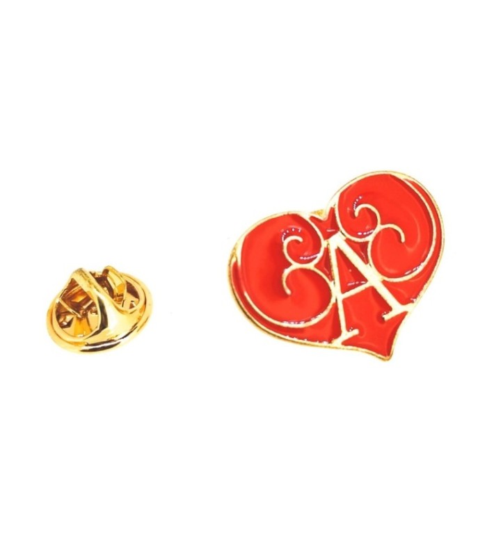 Pin de solapa Alicia en el Pais de las Maravillas Corazon 24x20mm