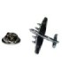 Pin de Solapa Bombardero Lancaster Plateado