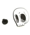 Pin de Solapa Calavera DJ