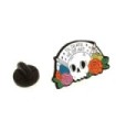 Pin de solapa Calavera Floreada 25x16mm