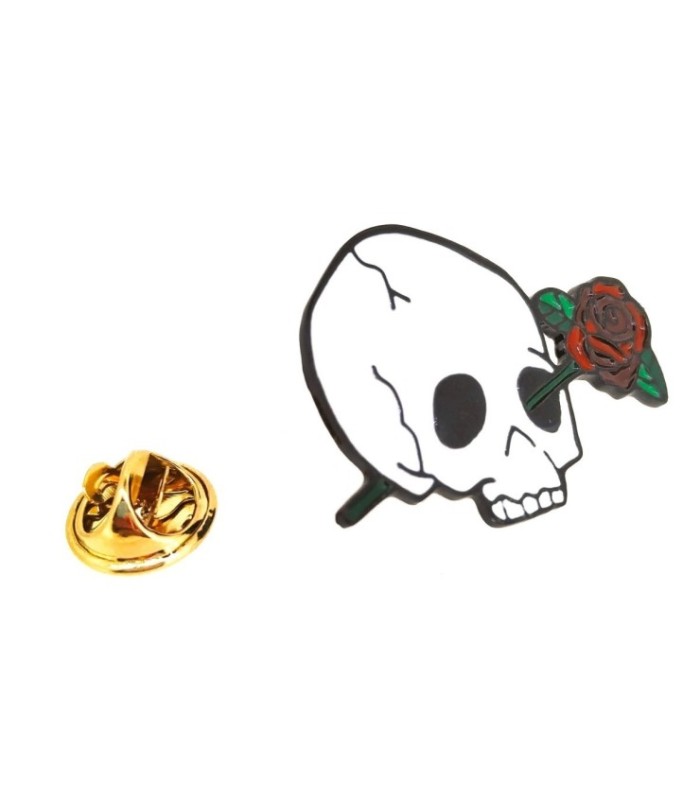 Pin de solapa Calavera Floreada 34x25mm