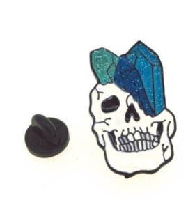 Pin de solapa Calavera Piedras preciosas mod 2 32x18mm