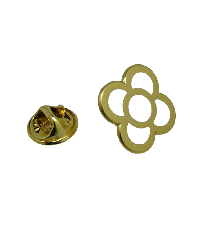 Pin de Solapa Flor de Barcelona Golden 15mm