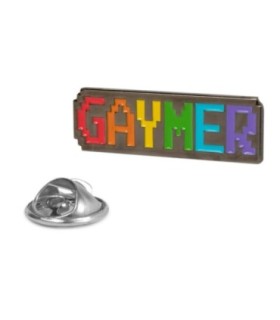 Pin de solapa Gamer LGTBi: Gaymer - 33x10mm - orgullo LGTB
